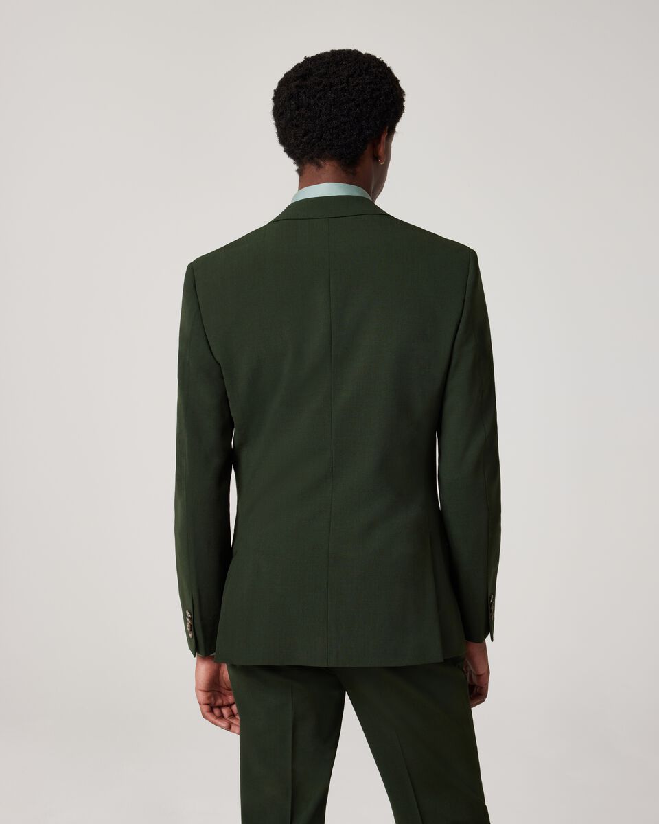 Slim Stretch Wool Blend Tailored Jacket